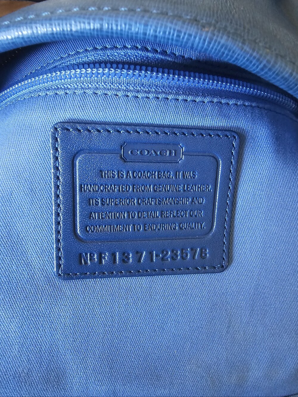 Coach Metro/City Saffiano Leather Tote - Picture 7 of 7